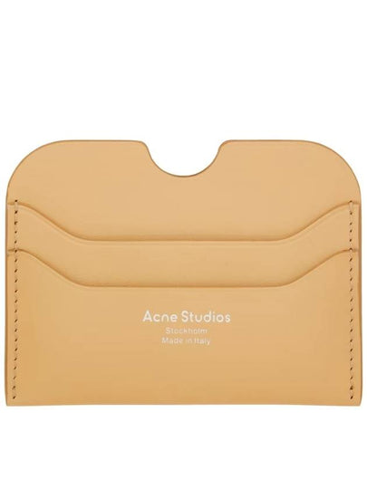 Silver Logo Card Wallet Dune Beige - ACNE STUDIOS - BALAAN 2