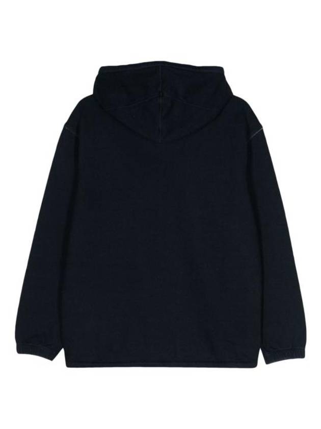 Indigo Fleece Hoodie Navy - CP COMPANY - BALAAN 3