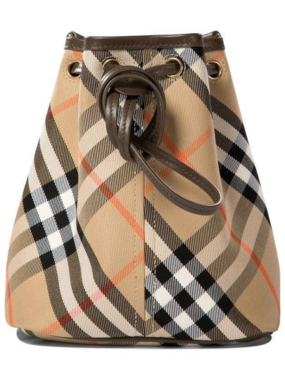 Check Bucket Bag Beige - BURBERRY - BALAAN 2