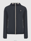 Embroidered Logo Zip-up Hoodie Black - BRUNELLO CUCINELLI - BALAAN 6