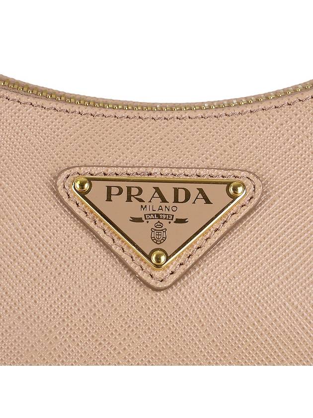 Re-Edition Saffiano Leather Mini Bag Cameo Beige - PRADA - BALAAN 8