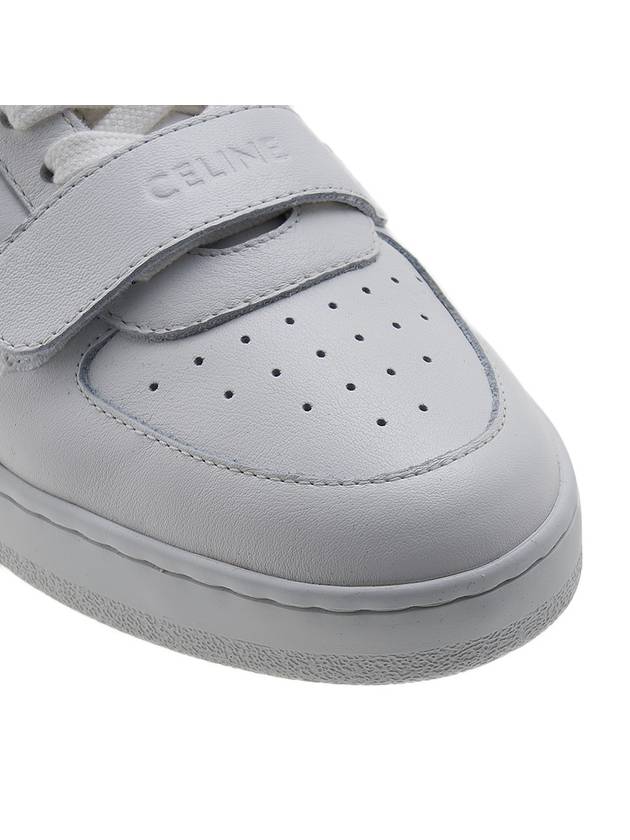 CT02 Velcro Mid-Top Sneakers Optic White - CELINE - BALAAN 10