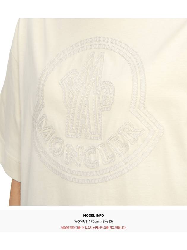 Women s short sleeve t shirt 8C00032 89AIJ 060 - MONCLER - BALAAN 6