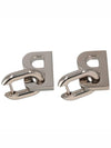 B Chain Brass Earrings Silver - BALENCIAGA - BALAAN 3