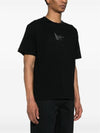 Logo Print Short Sleeve T-Shirt Black - STONE ISLAND - BALAAN 4