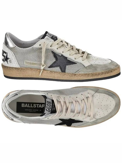 Ball Star Suede Star Laminate Low Top Sneakers Grey - GOLDEN GOOSE - BALAAN 2