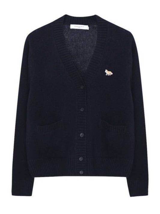 Women s Baby Fox Cardigan Navy HW00503KT1006 - MAISON KITSUNE - BALAAN 1