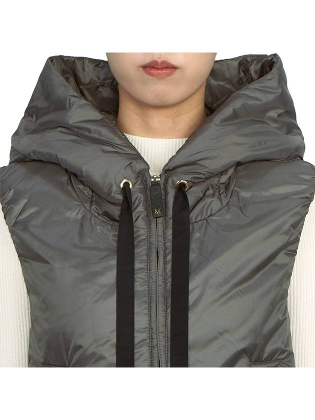 Greengo Zipper Padded Vest Grey - MAX MARA - BALAAN 8