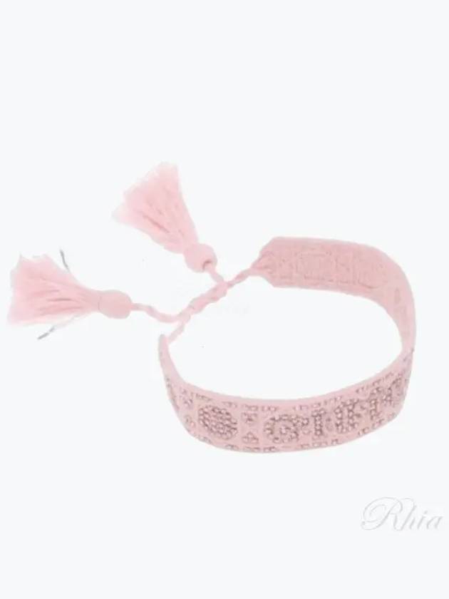 Crystal Embroidery Bracelet Pink - DIOR - BALAAN 2