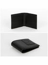 Anagram Logo Patch Bifold Calfskin Half Wallet Black - LOEWE - BALAAN 4