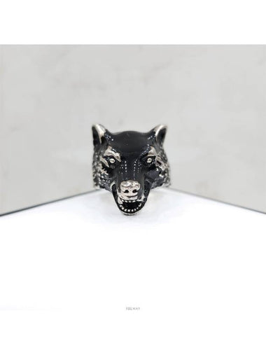 Lux You Silver Anger Forest Wolf Ring No 19 - GUCCI - BALAAN 1