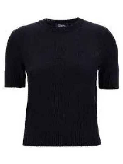 Berge Virgin Wool Knit Top Black - S MAX MARA - BALAAN 2