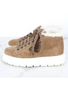 Triangle logo suede boot sneakers 36 5 235 - PRADA - BALAAN 4