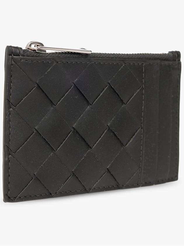 Intrecciato Zipper Card Wallet Dark Green - BOTTEGA VENETA - BALAAN 5