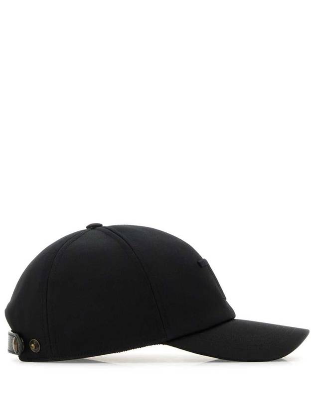 Embroidered Logo Ball Cap Black - TOM FORD - BALAAN 3