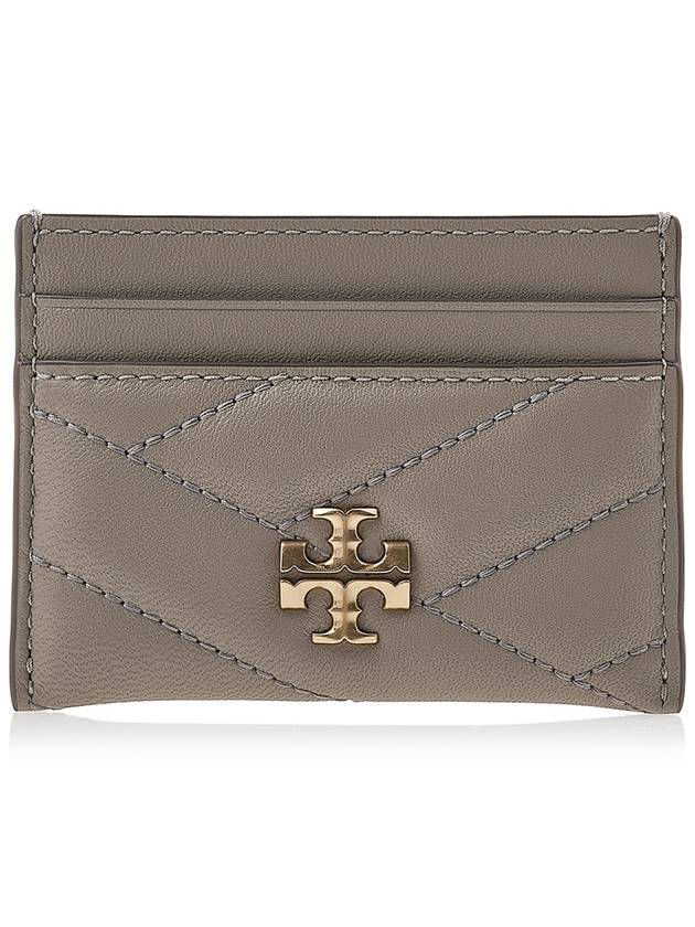 Kira Chevron Logo Card Wallet Grey - TORY BURCH - BALAAN 2