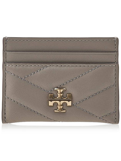 Kira Chevron Logo Card Wallet Grey - TORY BURCH - BALAAN 2