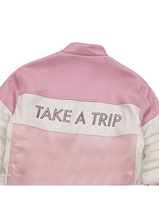 Women's The Racer Bomber Jacket Pink - HOUSE OF SUNNY - BALAAN 9