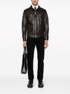 Grain Leather Jacket Brown - TOM FORD - BALAAN 3