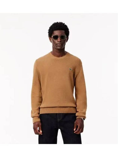 Men s Basic Classic Fit Pullover Live Brown - LACOSTE - BALAAN 1