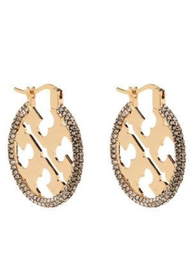 logo round earrings - TORY BURCH - BALAAN 2