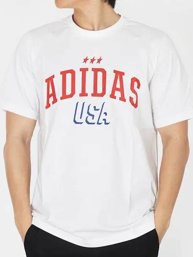 American USA Graphic Short Sleeve T-Shirt White - ADIDAS - BALAAN 2