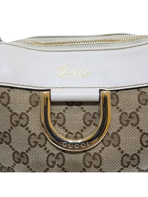 Women s 189831 GG logo jacquard gold metallic D ring decoration shoulder bag - GUCCI - BALAAN 6