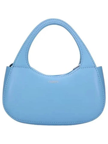 Micro Baguette Swipe Bag Light Blue Handbag Tote - COPERNI - BALAAN 1