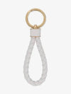 Intrecciato Lambskin Key Holder White - BOTTEGA VENETA - BALAAN 1