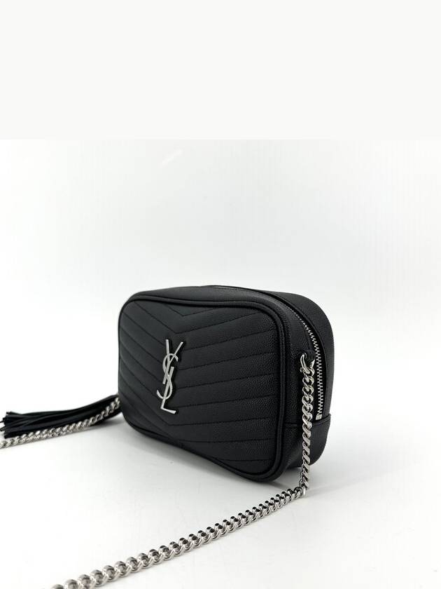 Lou Mini Matelasse shoulder bag and cross 612579 - SAINT LAURENT - BALAAN 3