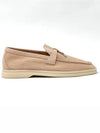 Summer Charms Walk Suede Loafers Pink - LORO PIANA - BALAAN 8