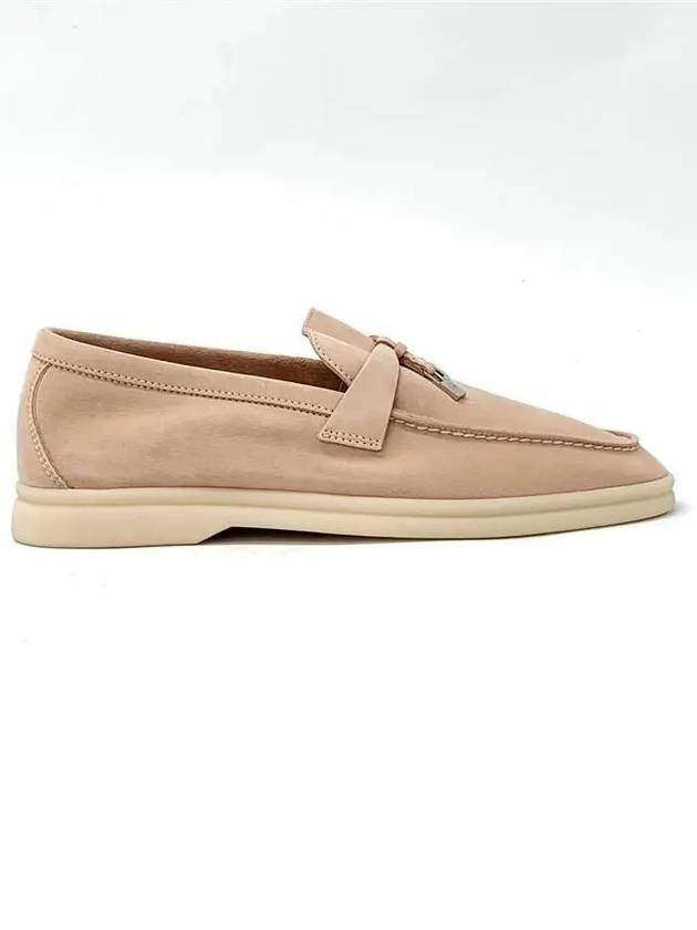 Summer Charms Walk Suede Loafers Pink - LORO PIANA - BALAAN 8