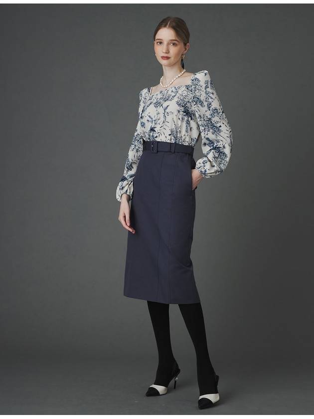 Rosemary belt set skirt blue gray - DE PERI MERA - BALAAN 2