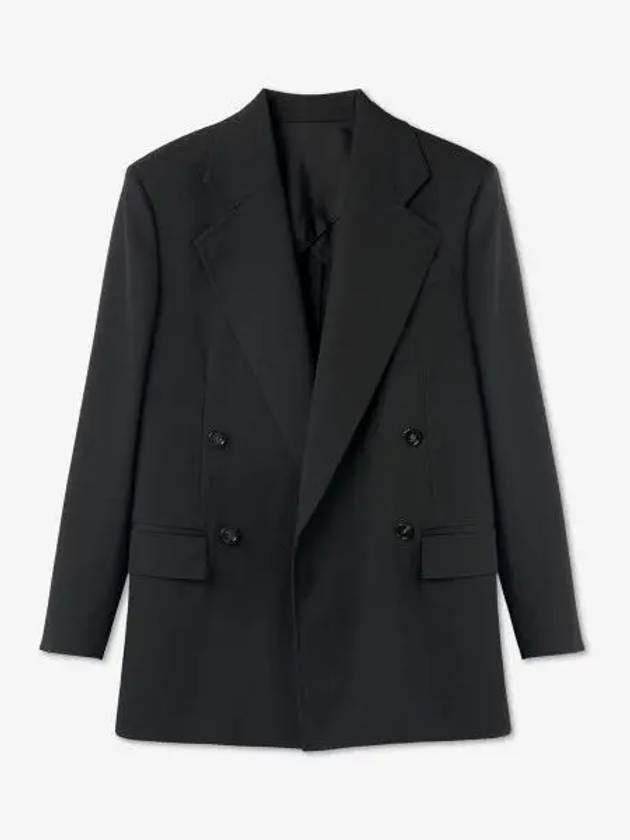 Grain De Poudre Blazer Jacket Black - BOTTEGA VENETA - BALAAN 2