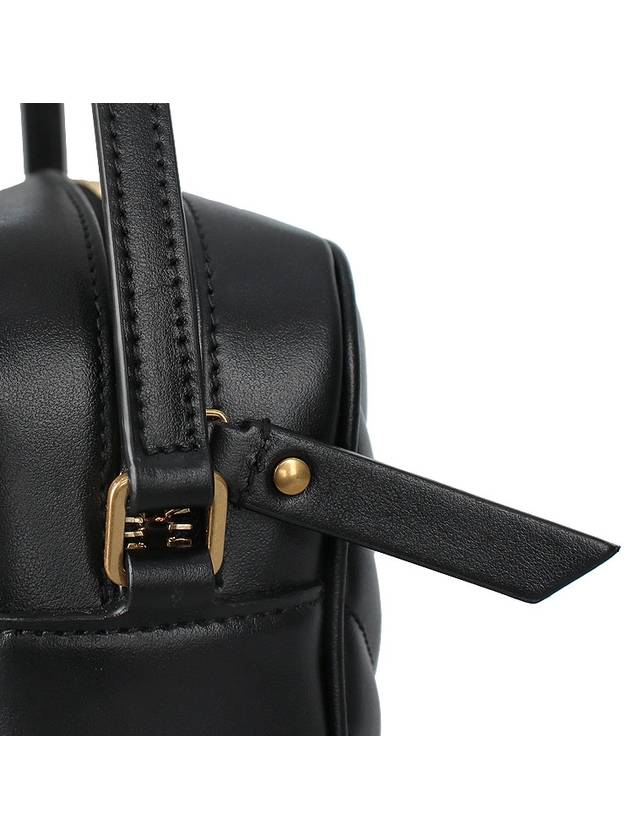 Lou Logo Quilting Cross Bag Black - SAINT LAURENT - BALAAN 9