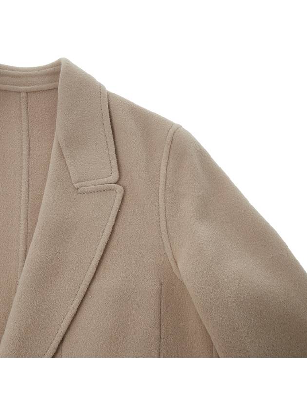 Men's Wool Cashmere Single Coat Champagne - AMI - BALAAN.