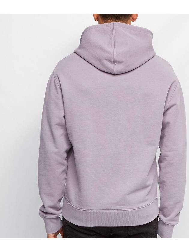 Small Heart Logo Cotton Hoodie Purple - AMI - BALAAN 5