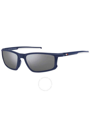 Tommy Hilfiger Silver Mirror Wrap Men's Sunglasses TH 1914/S 0FLL/T4 56 - TOMMY HILFIGER - BALAAN 1