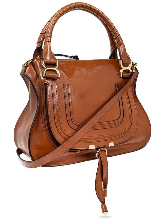 Marcie Shiny Leather Cross Bag Clay Brown - CHLOE - BALAAN 5