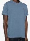 Organic Cotton Short Sleeve T-Shirt Avio Blue - STONE ISLAND - BALAAN 3