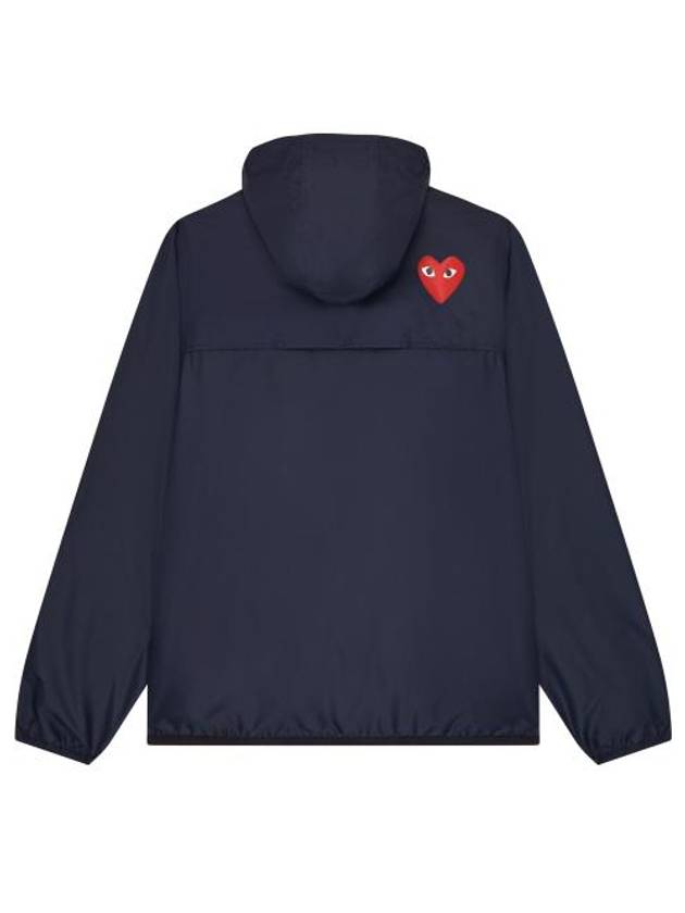 Small Heart Wappen Windbreaker Navy - COMME DES GARCONS - BALAAN 3