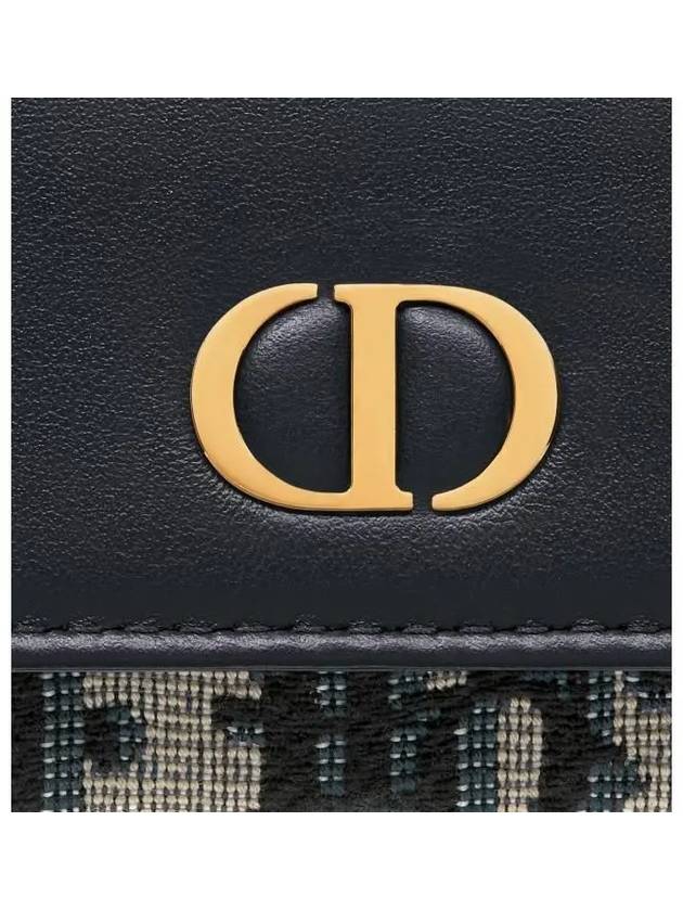 30 Montaine Tri-Fold Half Wallet Blue - DIOR - BALAAN 7