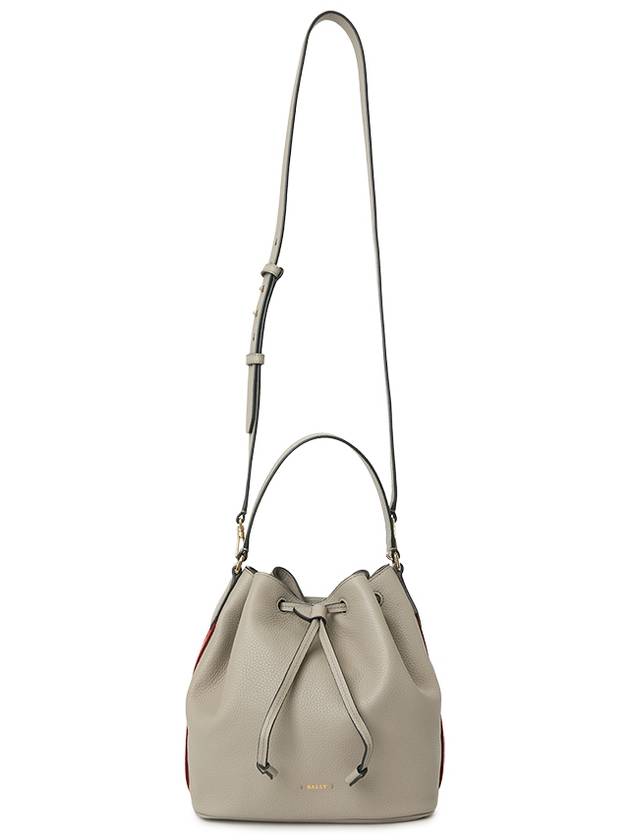 Blyss Leather Bucket Bag Grey - BALLY - BALAAN 8