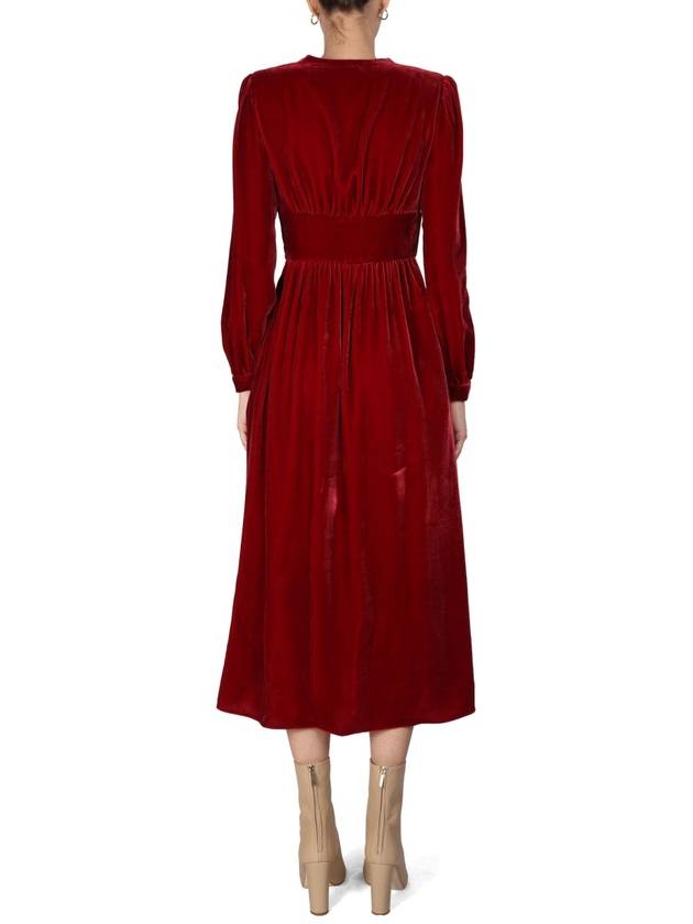 PANNE Velvet Dress 041061330117 B0040189992 - MOSCHINO - BALAAN 4