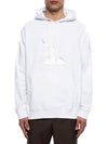 Cupid Print Cotton Hoodie White - BURBERRY - BALAAN 4