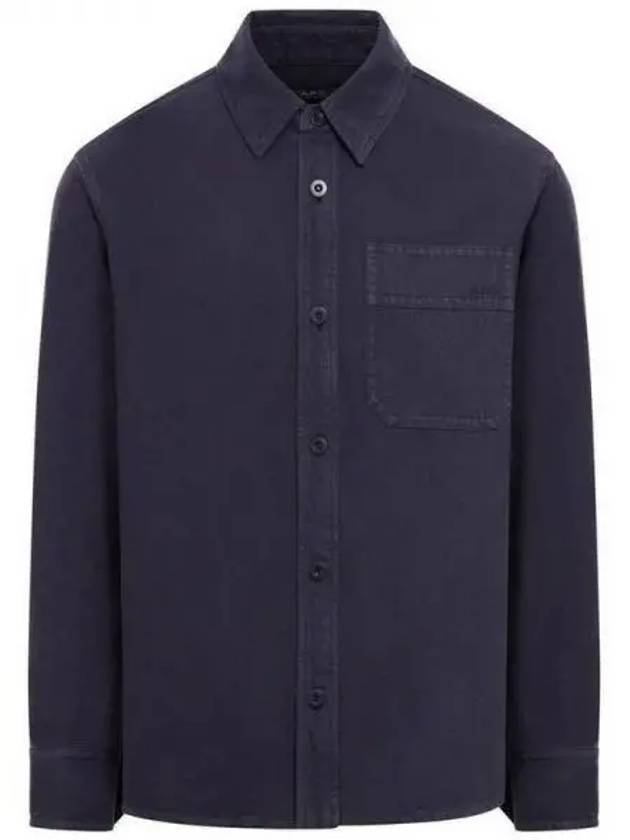 Basile Brodee Long Sleeve Shirt Navy - A.P.C. - BALAAN 2