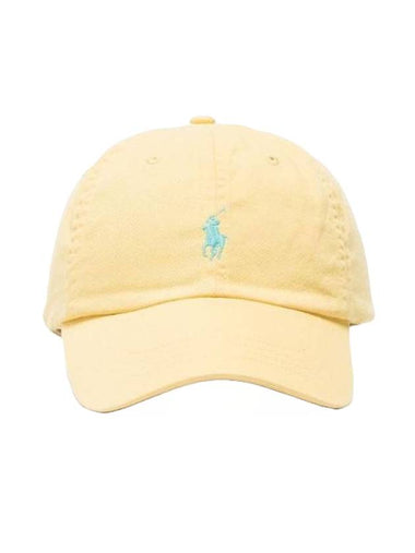 Embroidered Pony Logo Ball Cap Light Yellow - POLO RALPH LAUREN - BALAAN 1