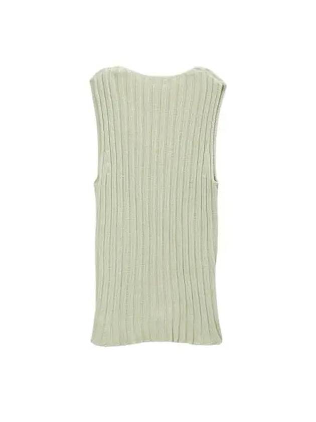 Women's LOULOU Knit Vest Light Green KNLV CO SP24 - BASERANGE - BALAAN 2