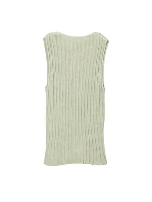 Women's LOULOU Knit Vest Light Green KNLV CO SP24 - BASERANGE - BALAAN 2