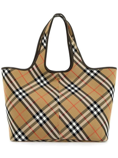 Check Medium Tote Bag Sand - BURBERRY - BALAAN 2